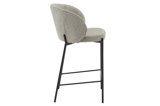 Стул барный Stool Group Тисдейл 56х94.5х56 см, цвет обивки светло-зелёный, ножек чёрный