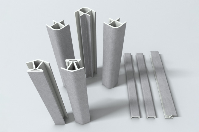 Изображение товара Комплект заглушек 15 см из шлифованного алюминия для труб и отверстий