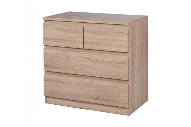 Изображение товара Комод Мальта с 4 ящиками в цвете сонома 80х76х48 см