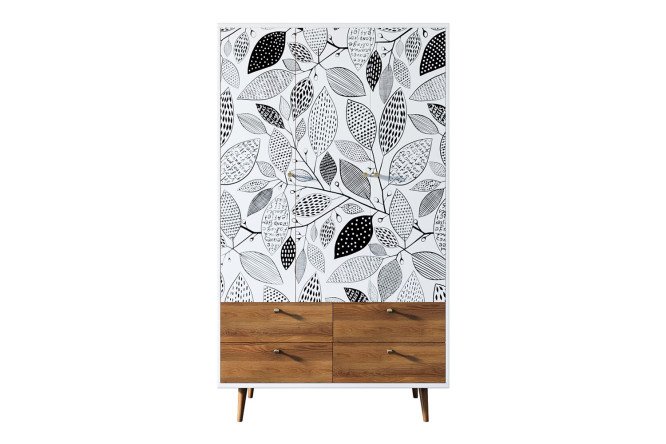 Изображение товара Шкаф 3-створчатый с 4 ящиками Berber