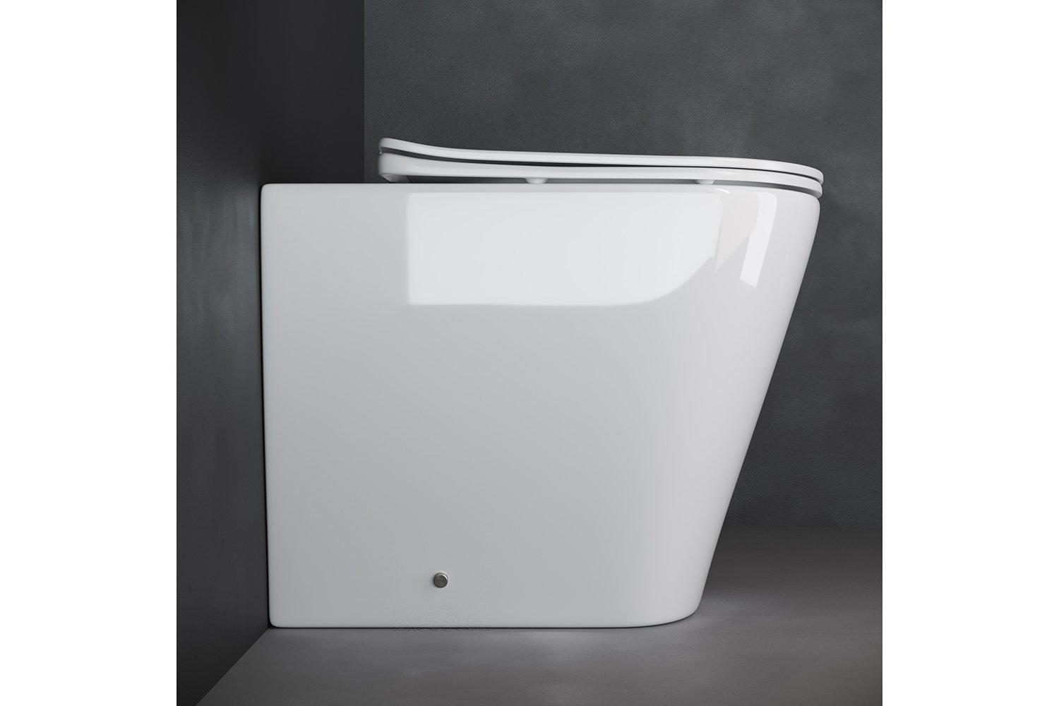 Унитаз напольный CERAMICANOVA Highlight Rimless CN1812 36х42х56 см