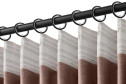 Штора ESTUDI BLANCO Hazel 180х300 см, 1 шт., цвет кофейный