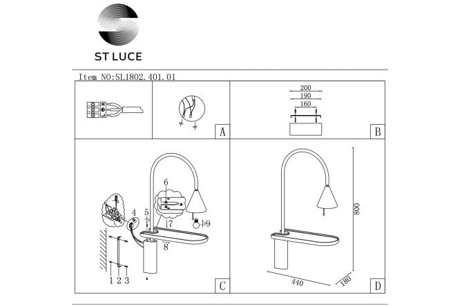 Фото 7 Бра ST LUCE Amiro E27