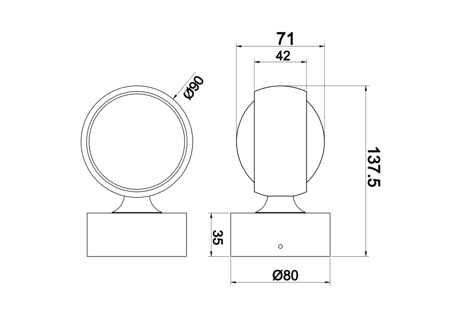 фото Бра led ceiling wall lens maytoni