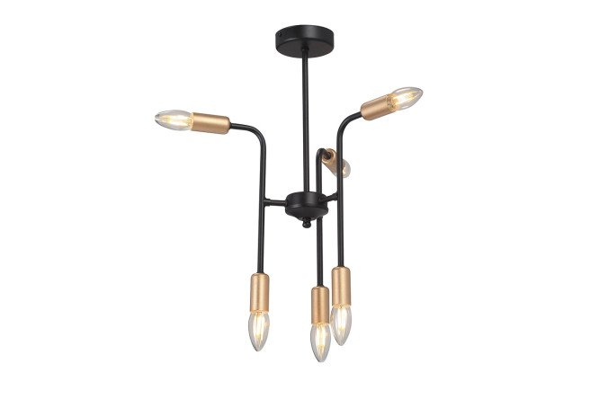Люстра V3022-1/6PL 18 кв.м., 31.5x49x31.5 см, E14