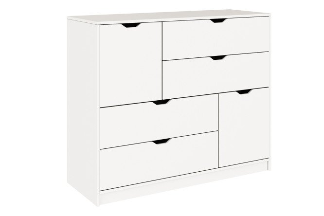 Изображение товара Комод 4 ящика и 2 двери Нордик для хранения вещей