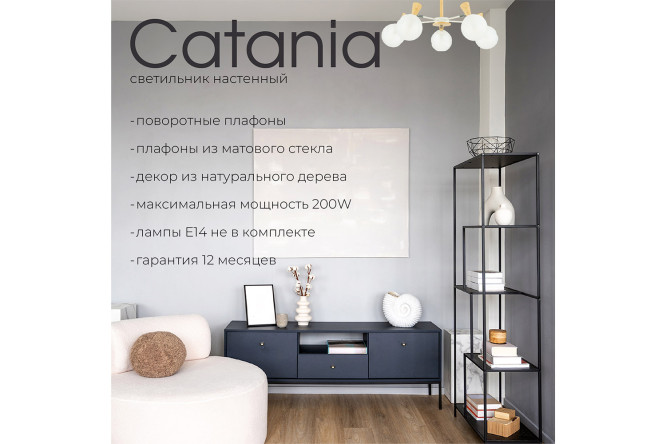 Светильник потолочный EVOLUCE Catania 10 кв.м., 59x35x59 см, E14