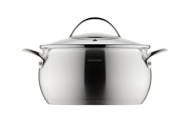 Изображение товара Кастрюля NADOBA Linda 3 л из нержавеющей стали с крышкой для индукционных плит
