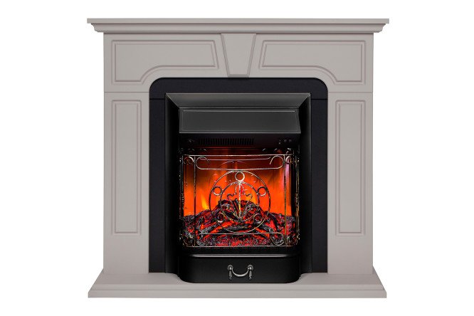 Каминокомплект RealFlame Theodor STD BG-F615 + Majestic LUX BL, напольный