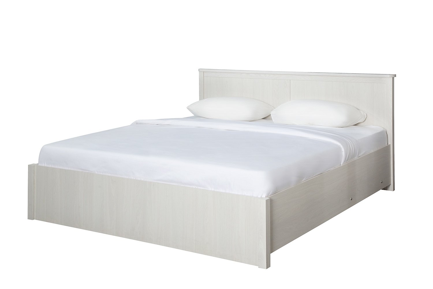 кровать двуспальная белая с подъемным механизмом 180х200