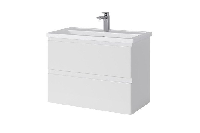 Изображение товара Тумба подвесная Sanstar Риана с раковиной 81.5 см белая