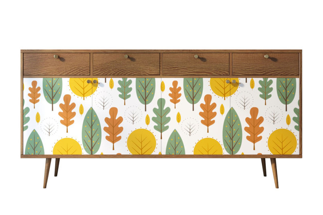 Изображение товара Комод с 4 дверками и 4 ящиками Berber стильный и вместительный