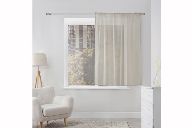 Изображение товара Тюль для кухни MICASA Elma 150х180 см серый цвет