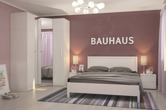 Кровать Bauhaus цвет бодега светлый 120х200 см