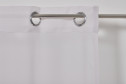 Тюль на люверсах MICASA Далия (Dalia) 300х280 см, 1 шт., цвет серый