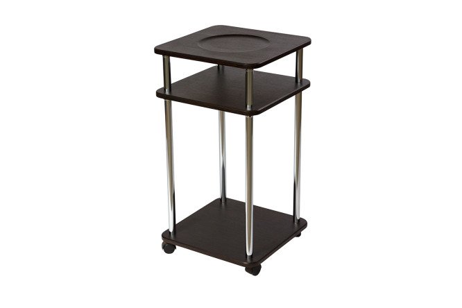 Изображение товара Подставка под кулер из МДФ и металла венге хром 30 кг