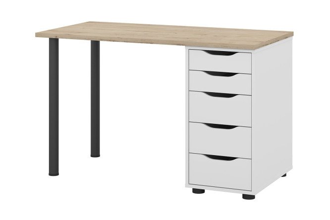 Изображение товара Письменный стол Alexys 120 с тумбой - стильное и практичное решение для дома и офиса