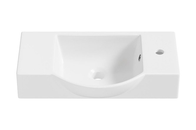 Изображение товара Накладная раковина WC Area правая 55х15х32 см фарфор белая