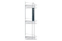 Полка 3-ярусная угловая BERKRAFT Classic 21.5x69x21.5 см