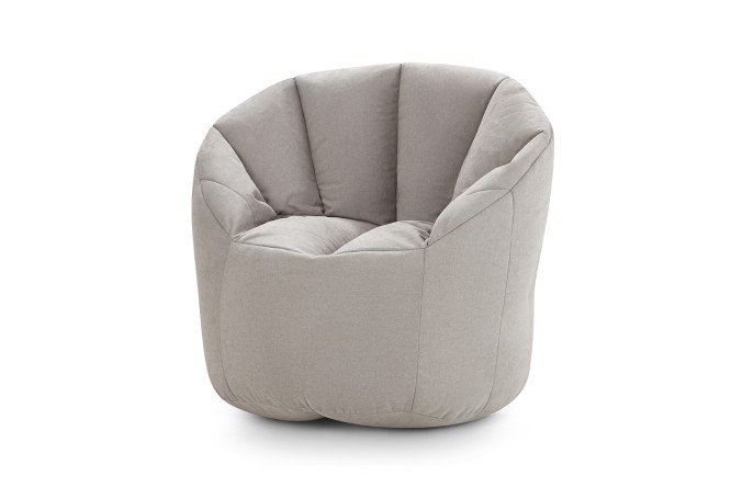 Изображение товара Кресло-пенёк Зефир комфортное велюровое, размеры 80х95х80 см