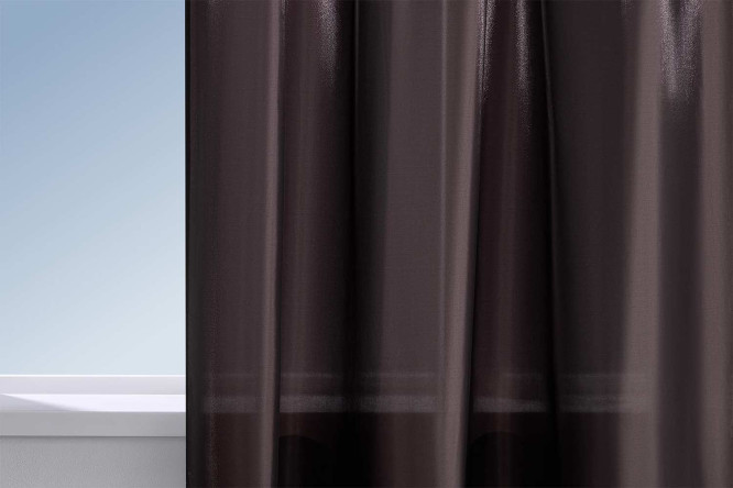 Изображение товара Штора MITTE Sylvie 140х260 см, 1 шт., цвет шоколадный