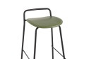 Стул барный Stool Group Mantis 46.5х82х47 см, цвет обивки зелёный, ножек чёрный