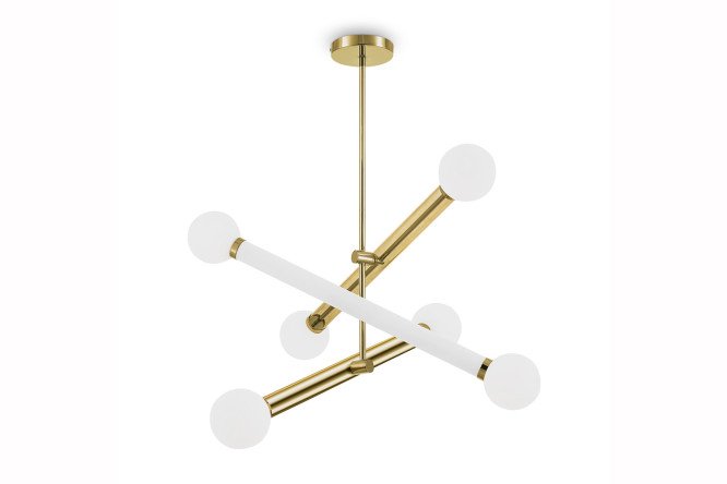Светильник подвесной FREYA Modern Cross 16 кв.м., 70х66х70 см, G9