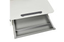 Комплект мебели парта FunDesk Pensare Grey и кресло с подлокотниками Cubby Arnica Grey