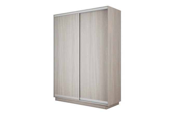 Изображение товара Двухдверный шкаф-купе Slide-2 ясень шимо светлый и серебро 140х240х45 см