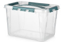 Ящик для хранения универсальный Grand box с крышкой, замками и ручкой 29x18x19 см, 6.65 л