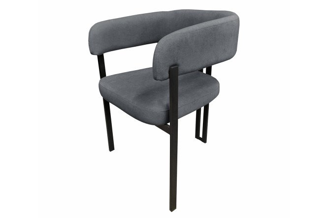 Изображение товара Стул Farrini с подлокотниками 50x96x56,5 см велюр металл ножки