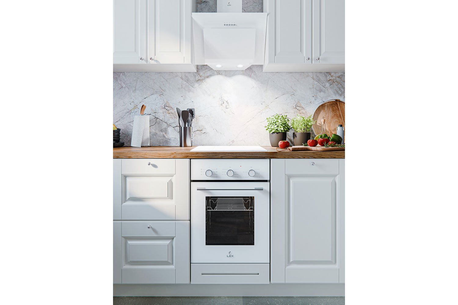 Электрический духовой шкаф LEX EDM 4575 WH 45х59.5х58 см