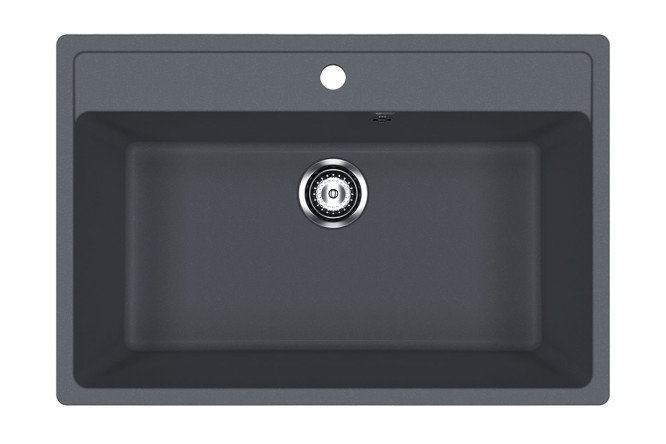 Изображение товара Врезная кухонная мойка ULGRAN U-600-343 76х51 см искусственный камень