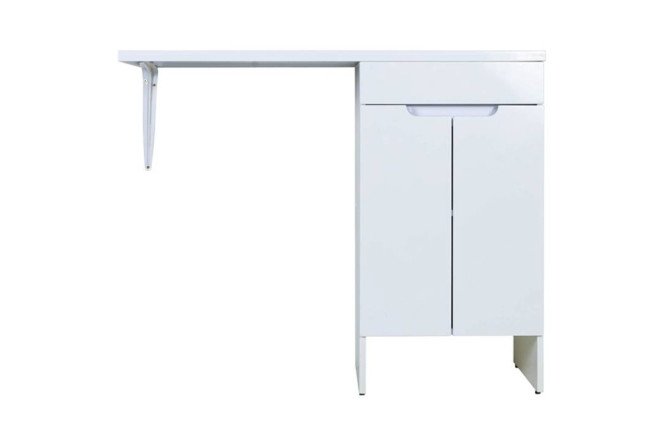 Изображение товара Напольная тумба под раковину ORANGE Sistema STD-110TUW+RAR белая 110 см