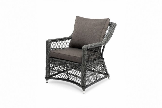 Изображение товара Кресло 4SiS Гранд Латте графит 83х85х72 см комфорт и стиль