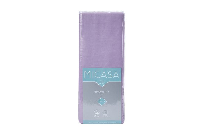 Простыня MICASA Calma Сатин 150х215 см, 1,5 спальный