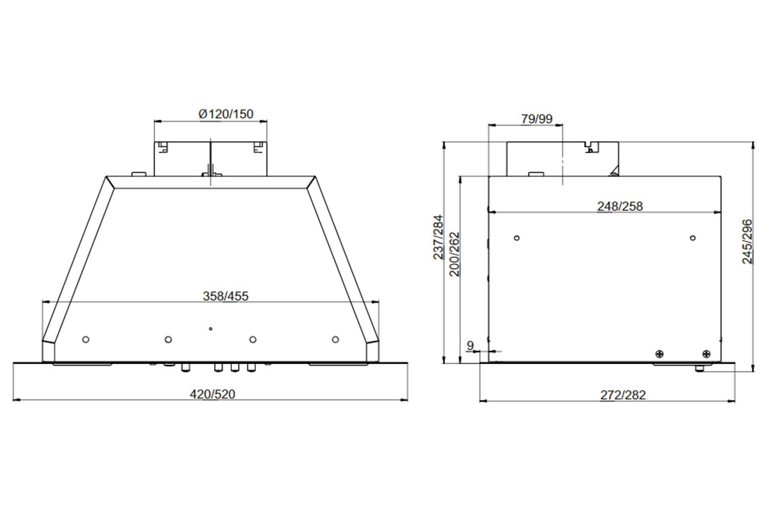 Вытяжка ELIKOR Box 42П-450 КВ II М-450-42-1379 цвет белый, 42 см