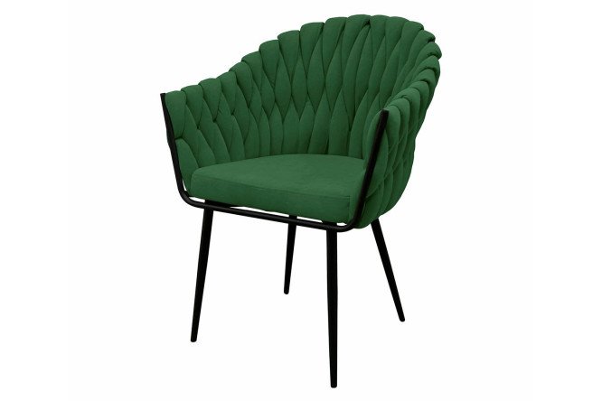 Изображение товара Стул Dublin с подлокотниками 64х86х57 см мягкая обивка велюр металл ножки