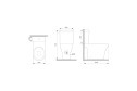 Унитаз-компакт AM.PM Sense FlashClean C748600SC с сиденьем микролифт 35х77х65 см