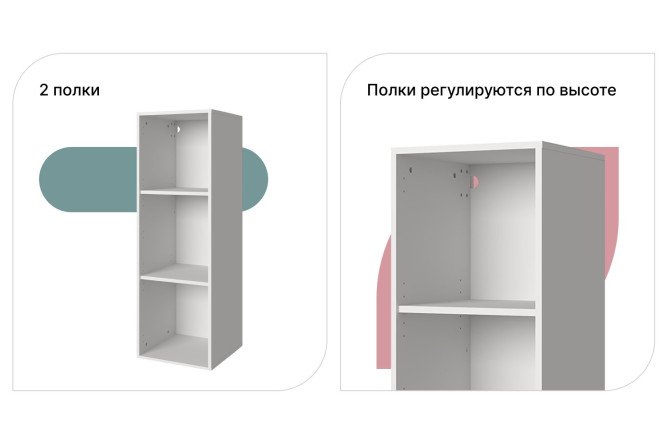Шкаф Оскар 40х120, белый