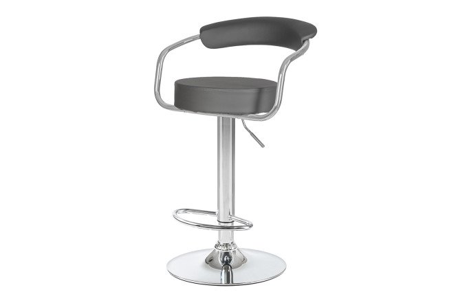 Изображение товара Стул барный DOBRIN Marta регулируемый серый хром 52х83х49 см