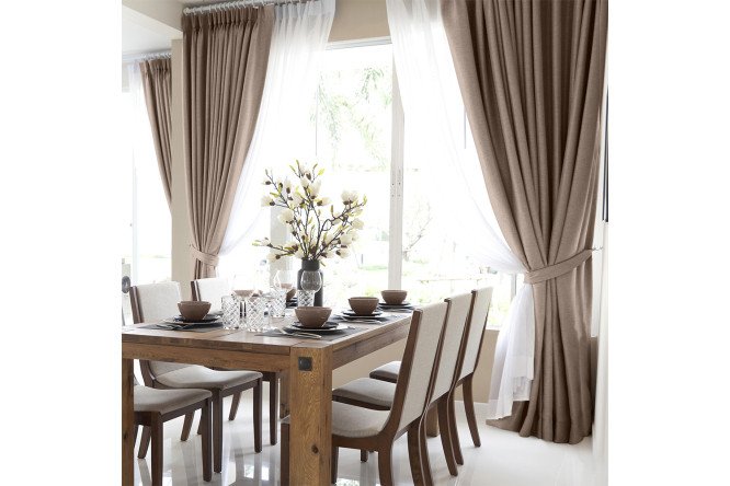Изображение товара Штора 923879 200х270 см, 1 шт., цвет какао