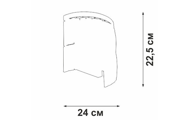Светильник настенный VITALUCE V5866-9/2A 6 кв.м, E14