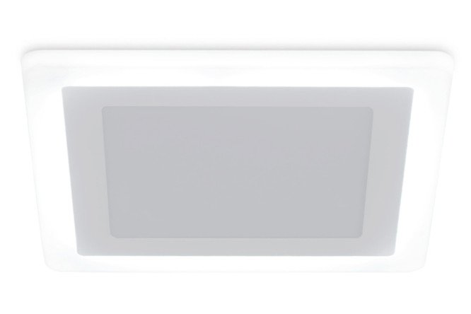 Светильник встраиваемый AMBRELLA LIGHT Downlight 2 м², 24.5x1x24.5 см, LED