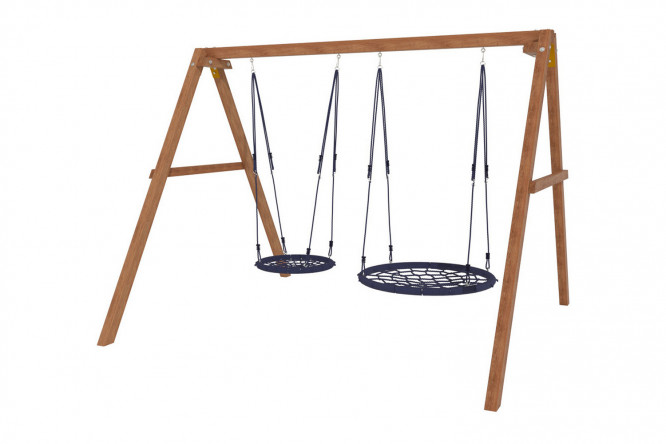 Изображение товара Уличные качели Р911 21 - гнездо 60 см, прочный каркас для комфортного отдыха
