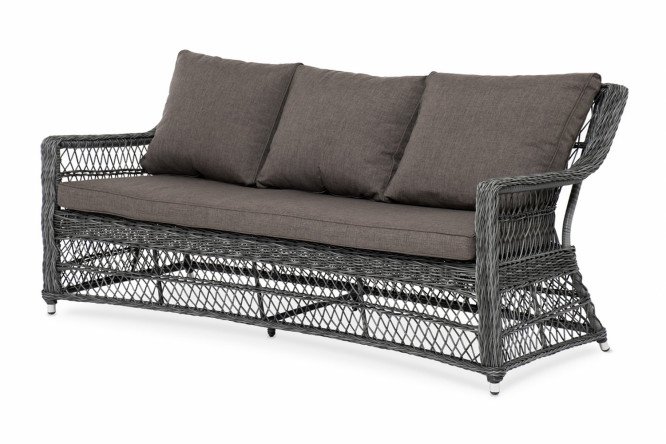 Изображение товара Диван трёхместный 4SiS Гранд Латте в графитовом цвете