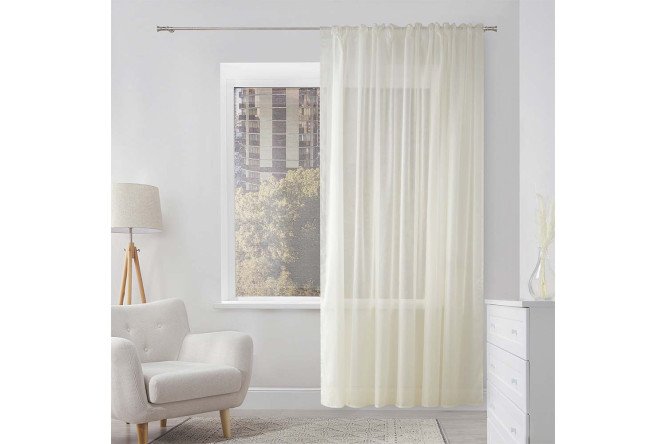 Изображение товара Тюль Aysu 300х280 см бежевый - стильный декор для вашего интерьера