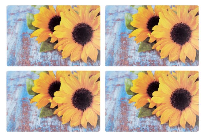 Изображение товара Набор салфеток Жёлтые подсолнухи 43х0,02х28 см сервировочные