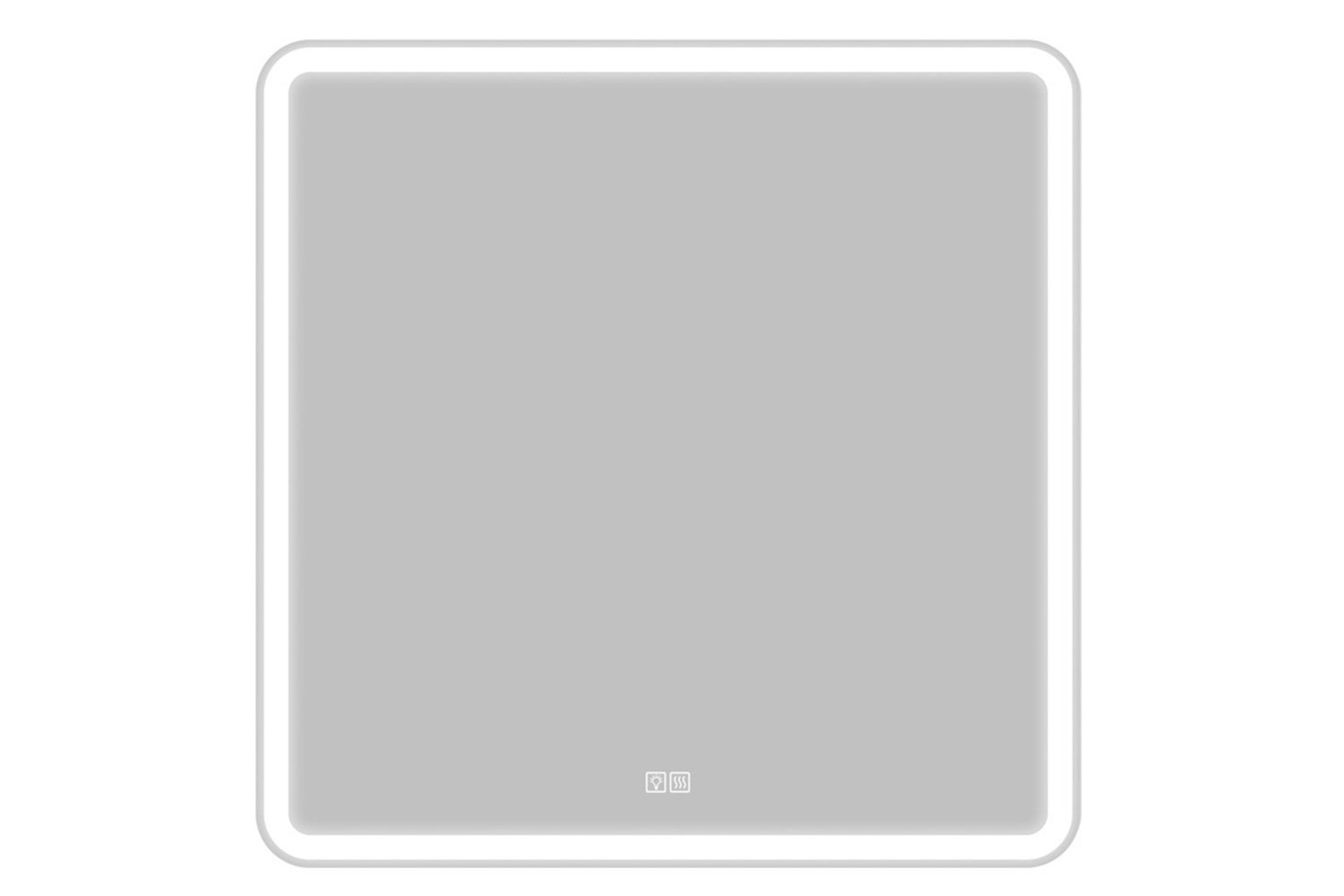 Зеркало с подсветкой BELBAGNO SPC-MAR-800-800-LED-TCH-WARM с подогревом 80х80 см