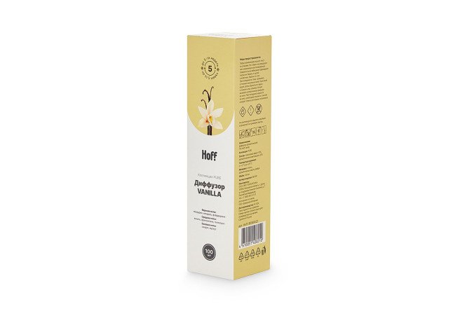 Изображение товара Диффузор HOFF Pure vanilla 100 мл Изображение товара Диффузор HOFF Pure vanilla 100 мл